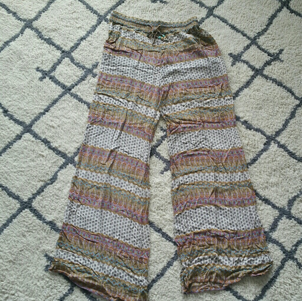 Artisan De Luxe Printed Drawstring Pants